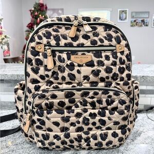 Twelve Little Leopard Print Backpack